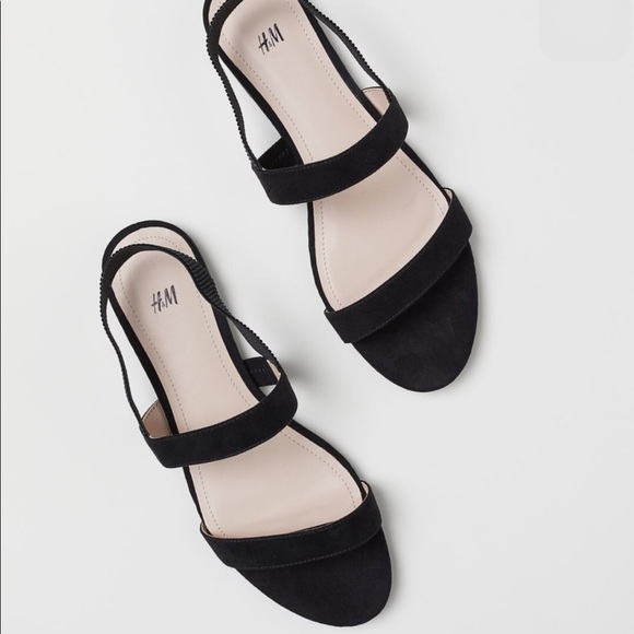 H&M Shoes - SOLD h& m- minimal black strapped sandals
